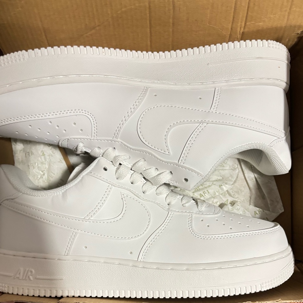 Nike Air Force 1 All-White Sneakers